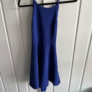 Lulu’s - Deep blue mini tie back dress